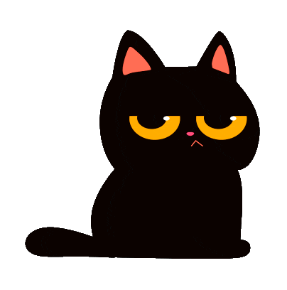 Black Cat Sticker - Black Cat - Discover & Share GIFs
